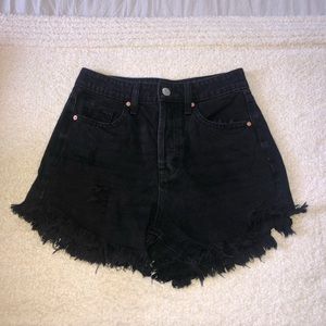 Wild Fable Highest Rise Black Denim Shorts